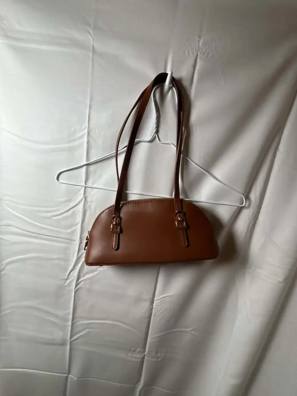 Madison West Mini Dome Shoulder Bag with Buckle Detail